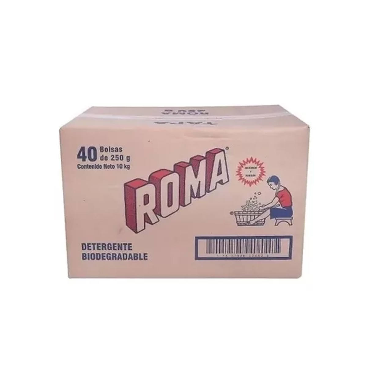 Detergente en Polvo Roma Multiusos 250 gramos Caja con 40 piezas