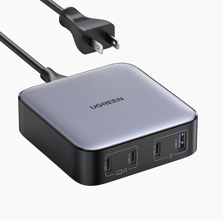 Cargador de Escritorio de 100W | 4 Puertos de Carga Rápida | 3 USB-C | 1 USB-A | Tecnología GaN II +SIC | Power Delivery 3.0 | Quick Charge 4.0 | Chip Confiable y Carga Inteligente | Optimiza la Experiencia de Carga