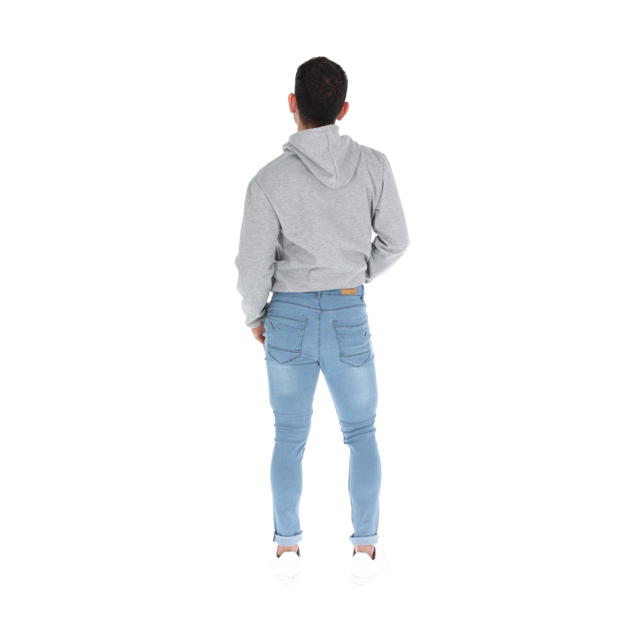 Skinny Jeans Pantalones De Mezclilla Para Hombre Color Azul Claro