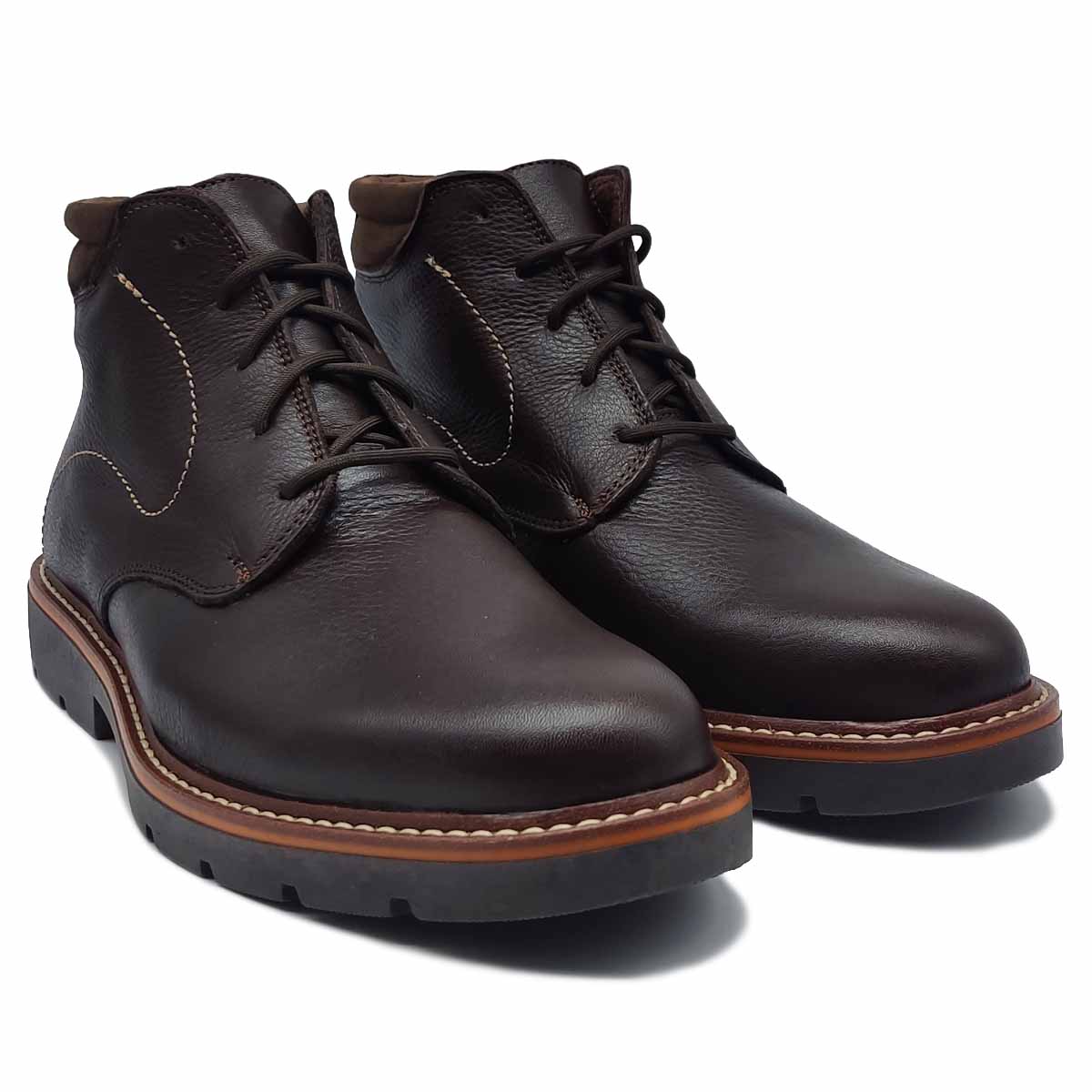 Botines 20hrs 928 Cafes Hombre Agujetas Casual Track.