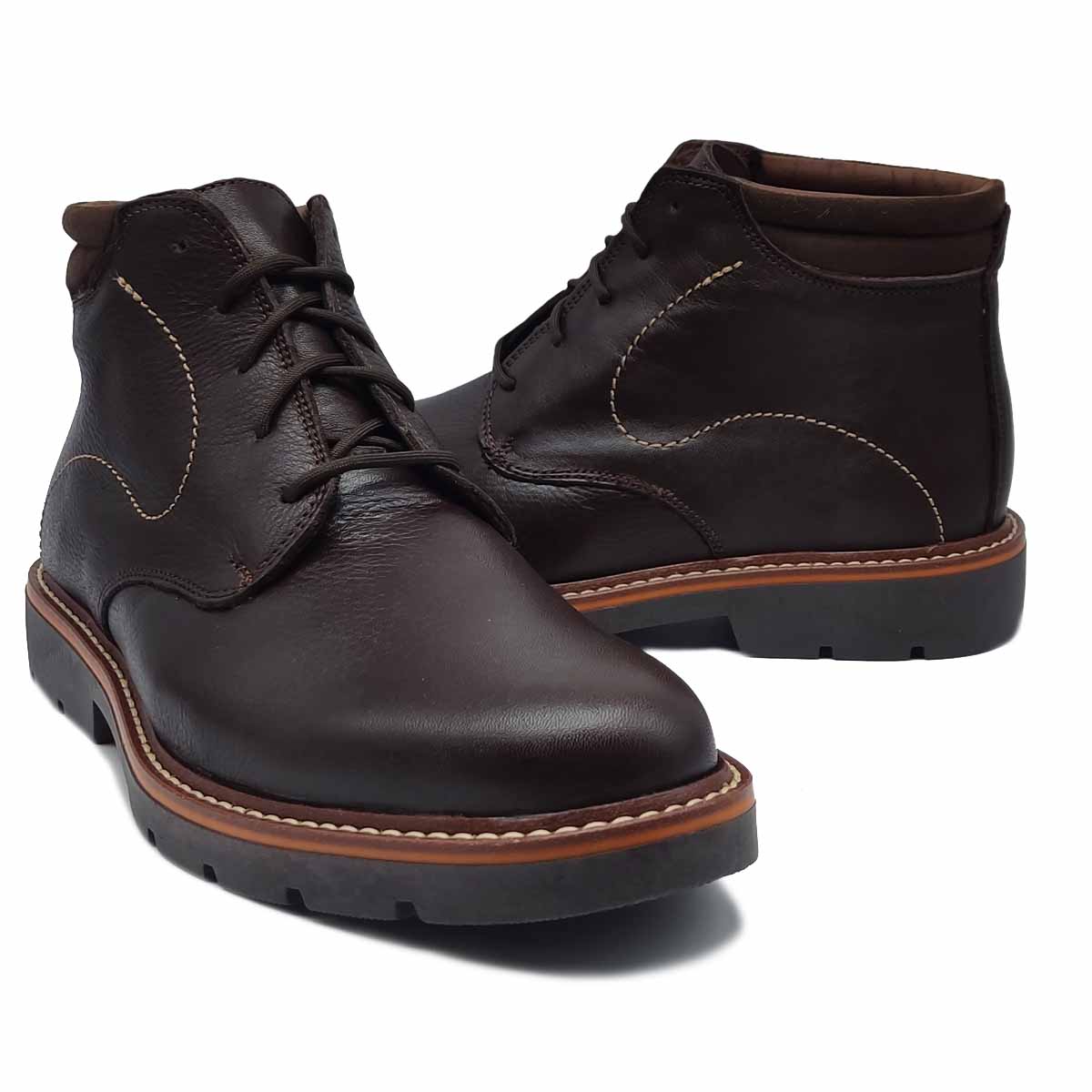 Botines 20hrs 928 Cafes Hombre Agujetas Casual Track.