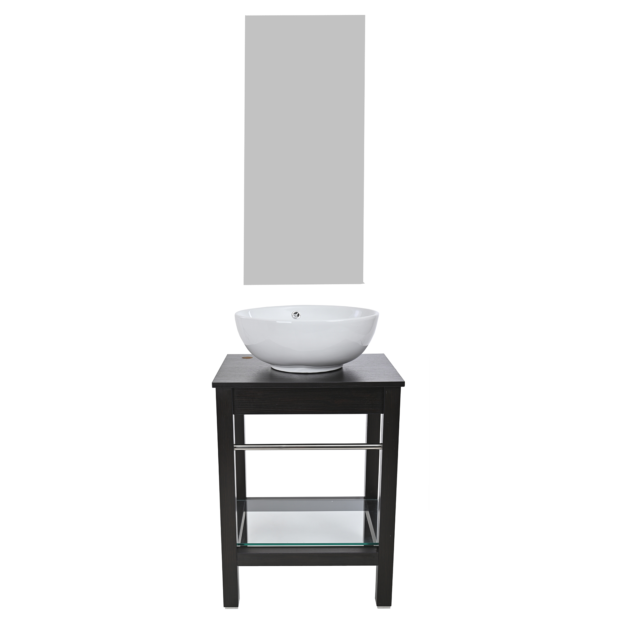 Set mueble para baño 3 piezas incluye lavabo y espejo, marca Gravita