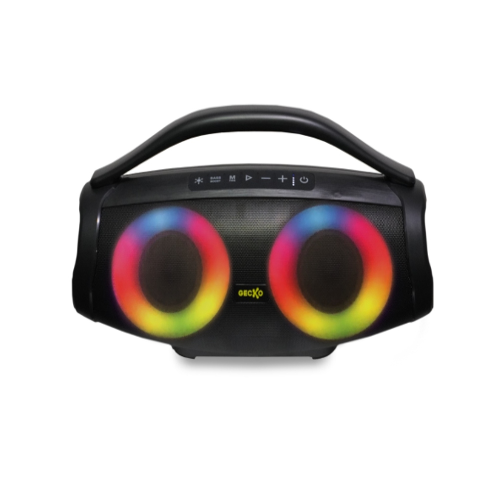 Bocina Waterproof Portátil Gecko, Subwoofer De Alta Potencia