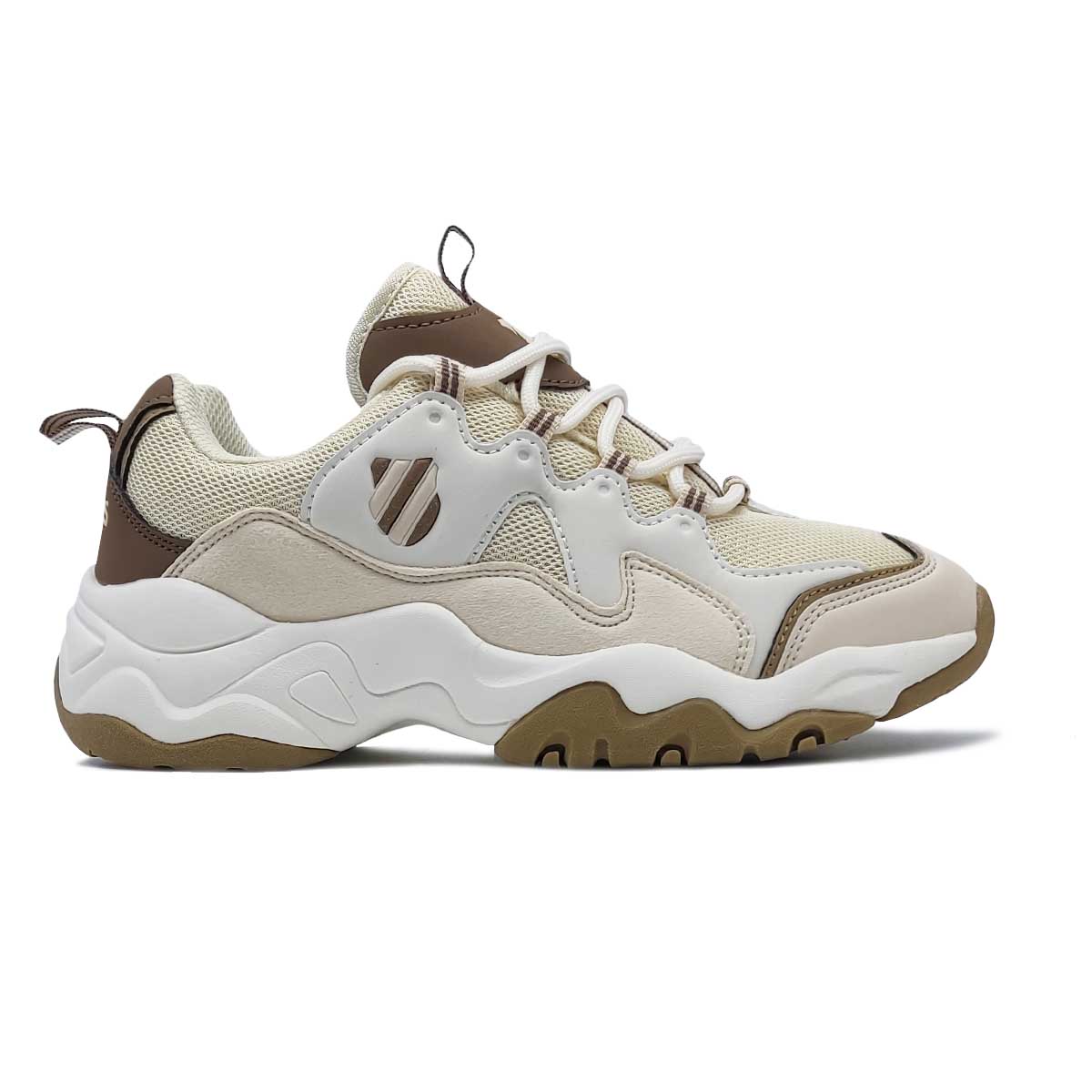 K SWISS Tenis Saory Beige Café Mujer Deportivo Original