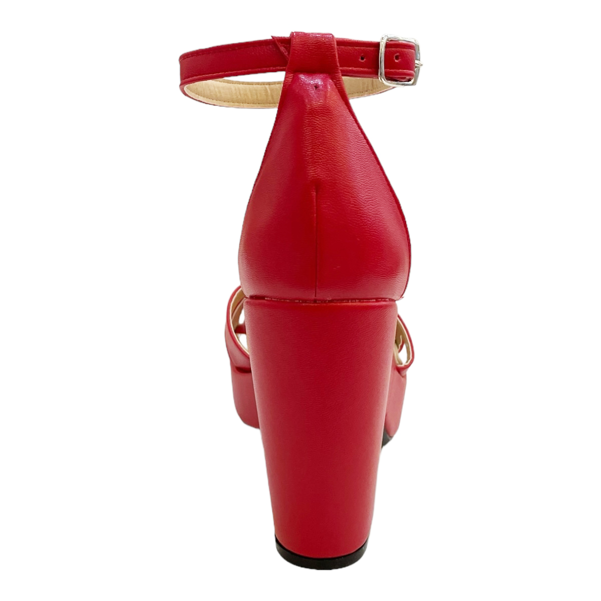 Zapatillas Rojas Mujer Tacon Plataforma Sheila Novia