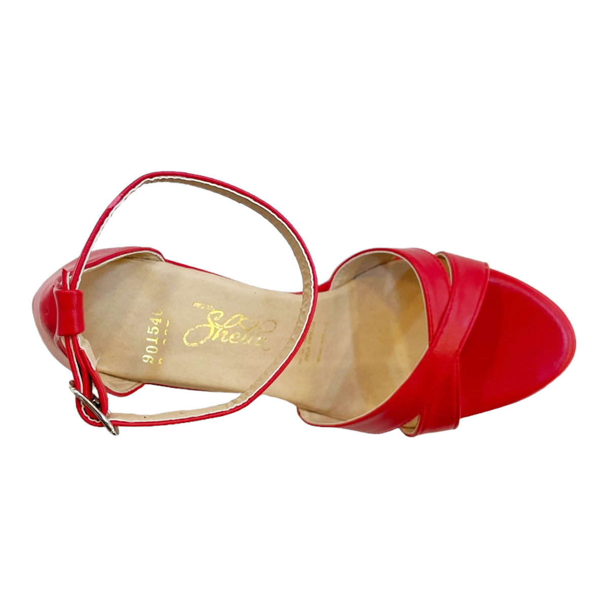 Zapatillas Rojas Mujer Tacon Plataforma Sheila Novia