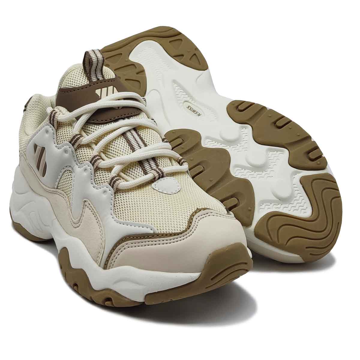 K SWISS Tenis Saory Beige Café Mujer Deportivo Original
