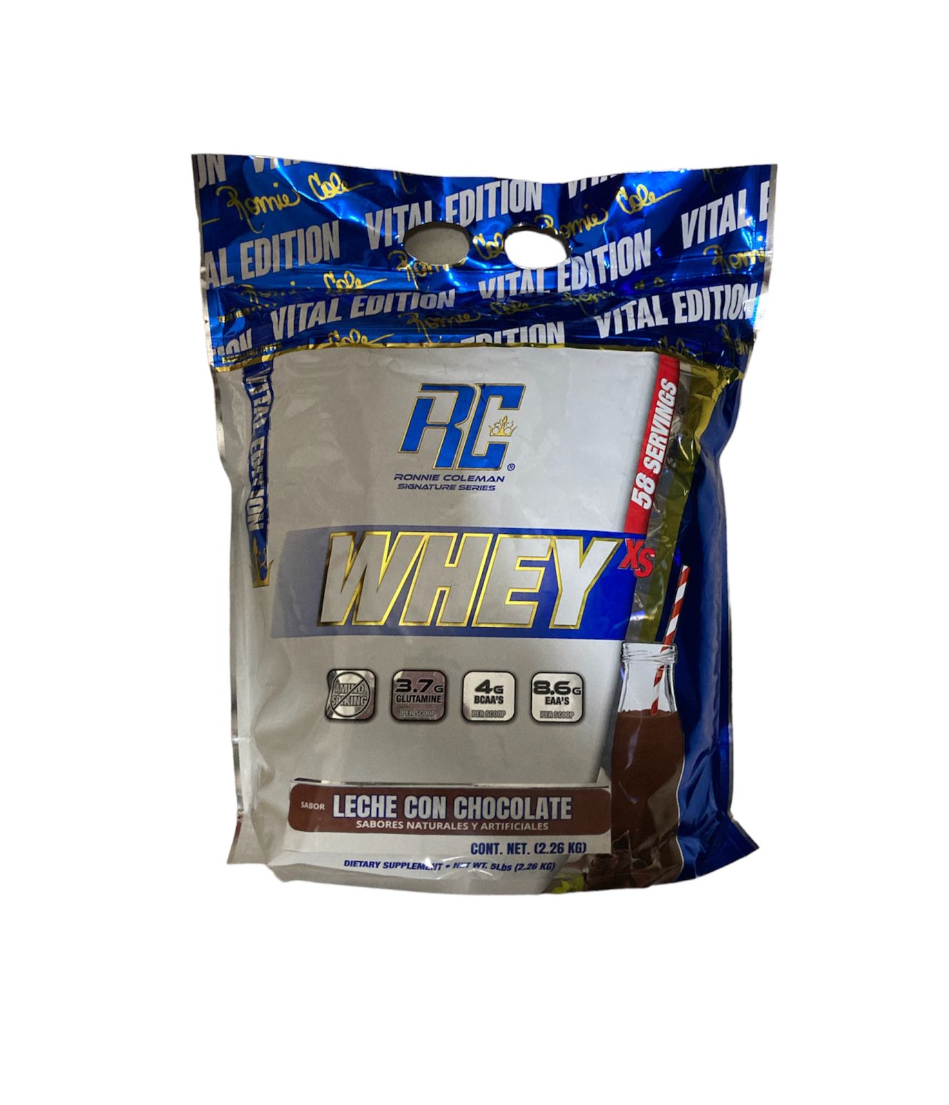 Proteina Ronnie Coleman Whey 2.26 Kg 58 Serv.