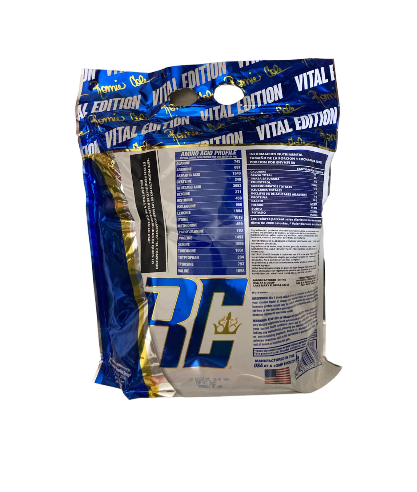 Proteina Ronnie Coleman Whey 2.26 Kg 58 Serv.