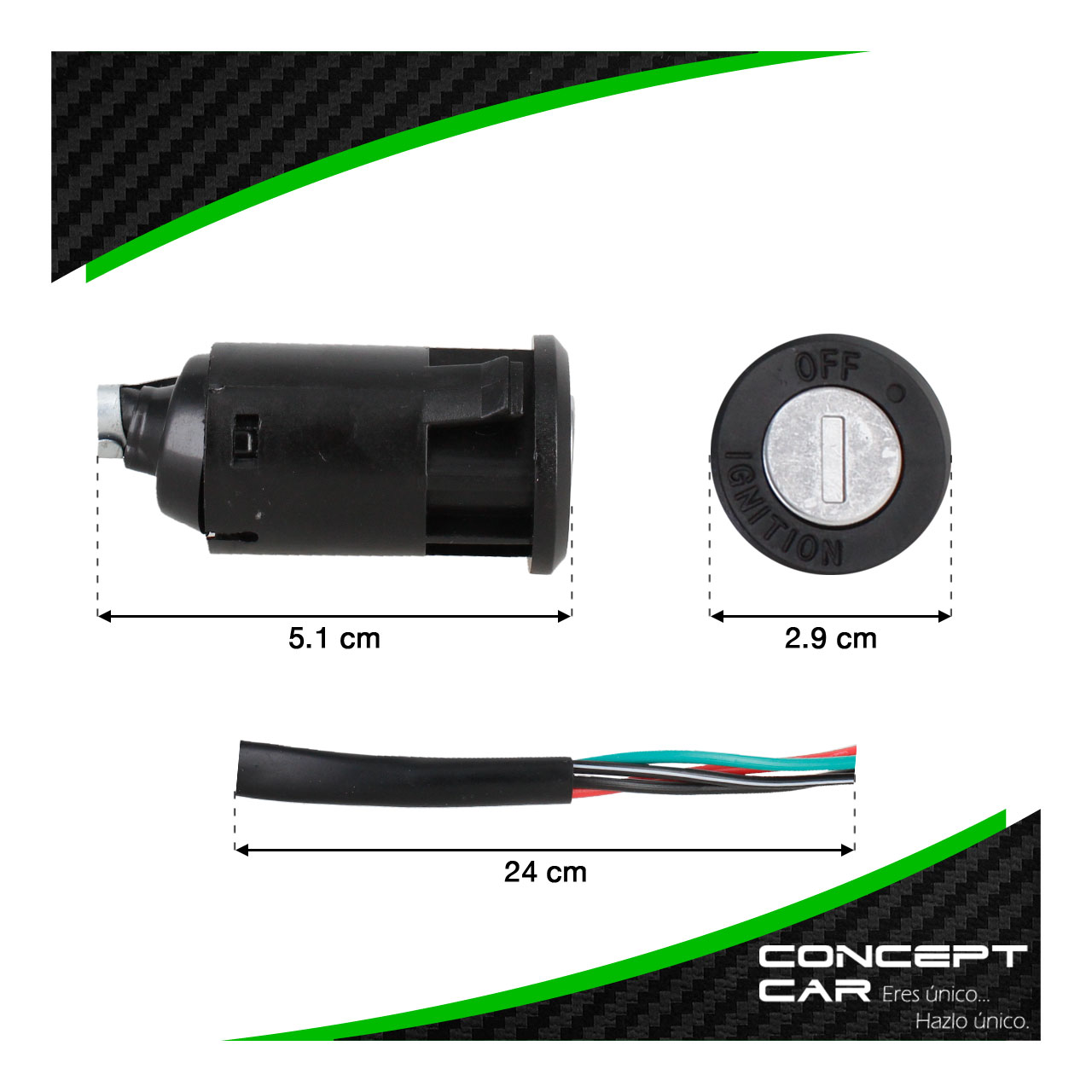 5 Switch De Arranque Apagador Universal Para Moto Con Llaves