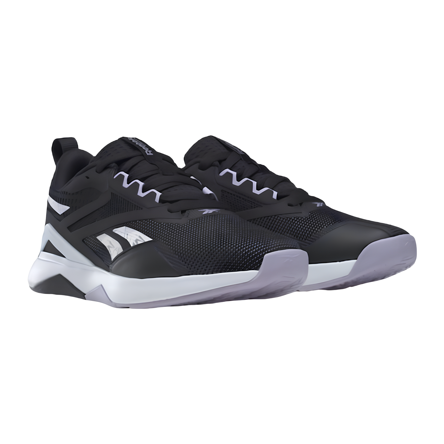 Tenis Reebok Para Mujer Nanoflex Tr 2.0 Hq4221 Negro Lila.
