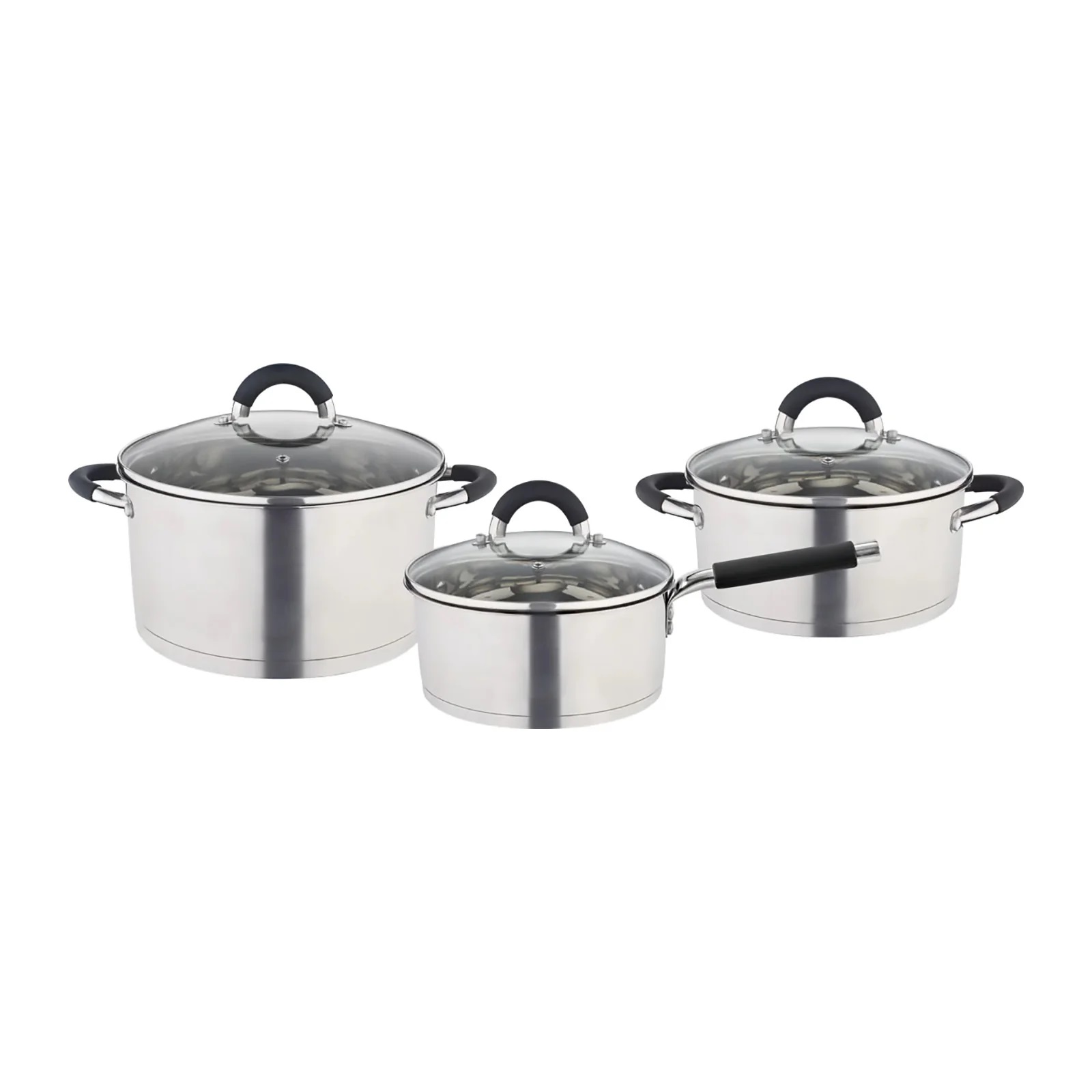 Batería de Cocina Hudson 6 Piezas Acero Inoxidable GIM11