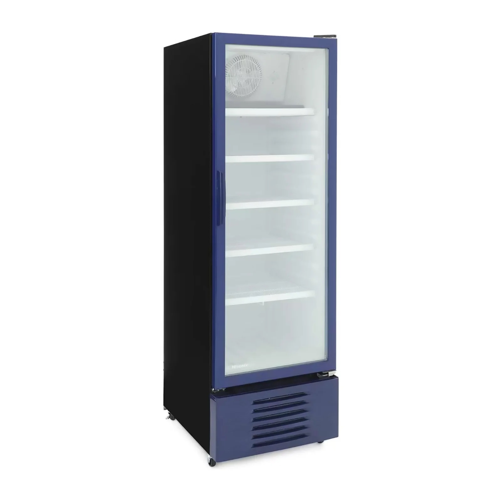 Refrigerador Vitrina 9 Pies Cúbicos Hisense Azul Puerta de Vidrio ...