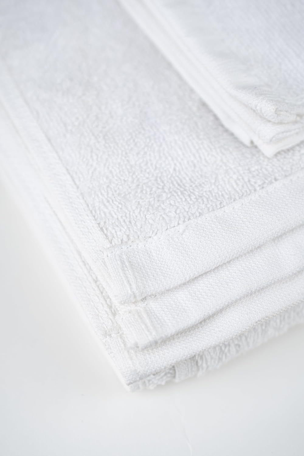 GILA Toalla para Manos de Algodón linea Essentials I Paquete de 10 Toallas Blancas para Baño