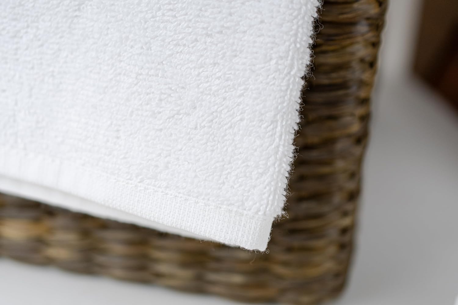 GILA Toalla para Manos de Algodón linea Essentials I Paquete de 10 Toallas Blancas para Baño