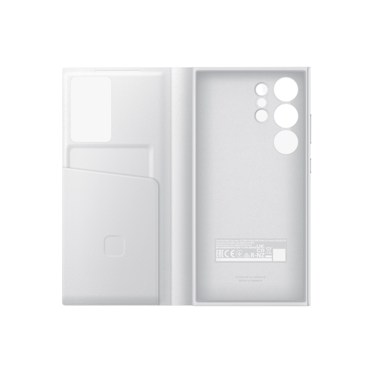 Funda Samsung Smart View Case S24 Ultra (S928) Original Color Blanco