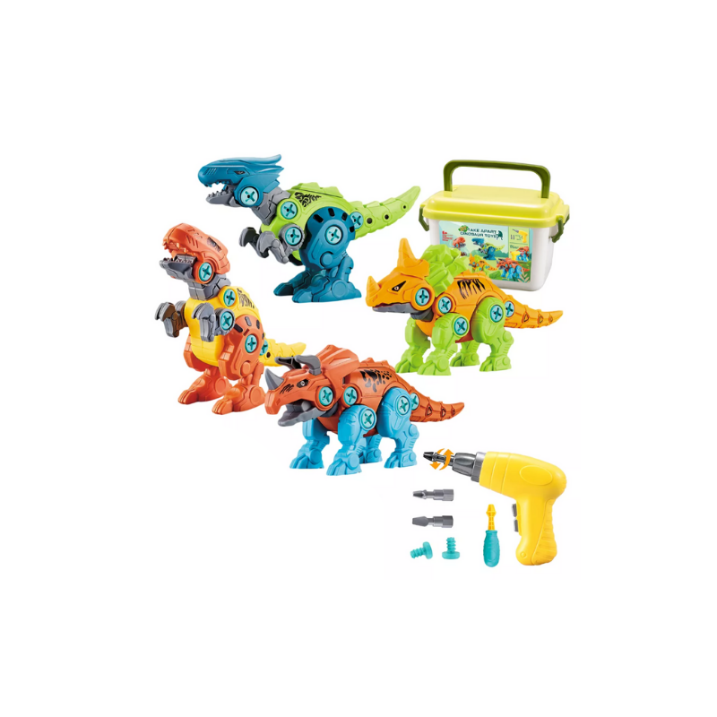 Dinosaurio De Juguete Con Taladro Eléctrico Para Niños 4pcs.