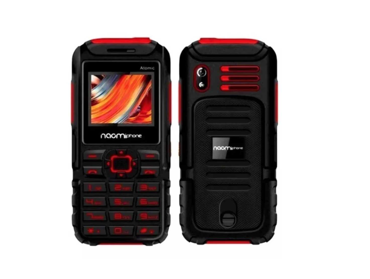 Celular 4G Naomi Atomic Uso Rudo Adulto Mayor Bocina Grande Volume Fuerte