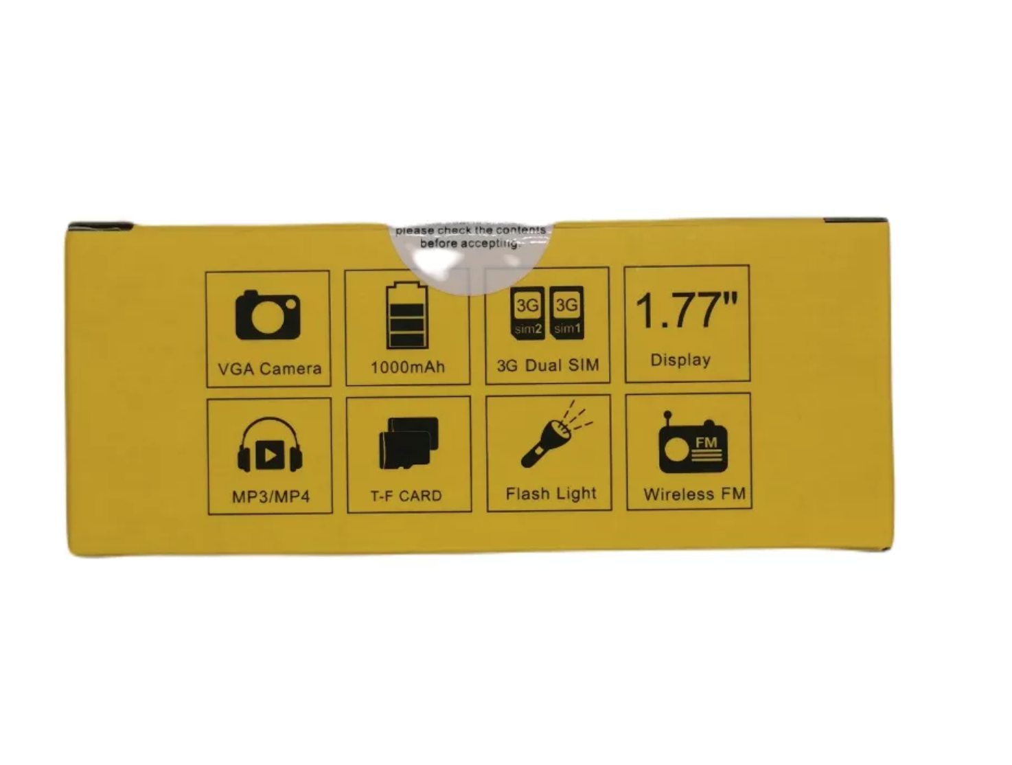 Corn RS10 3G Camara 1000mAh Dual Sim MP3/PM4 Soporte MicroSD Linterna Celular Barra Barrita