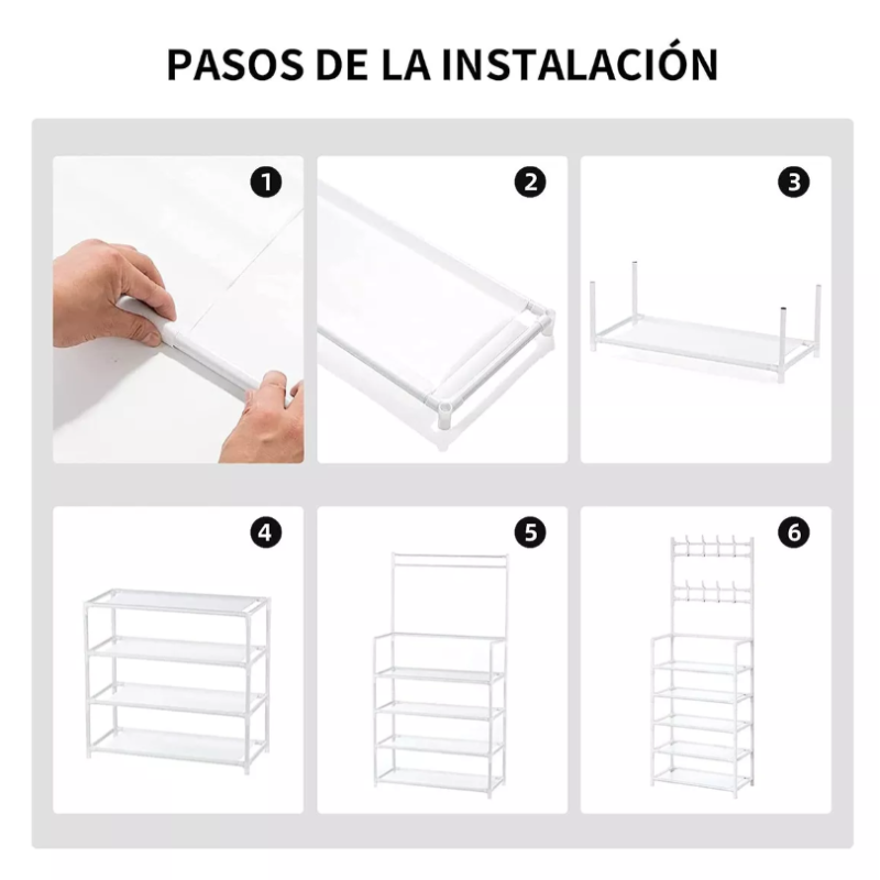 Zapatero Perchero Rack Organizador .