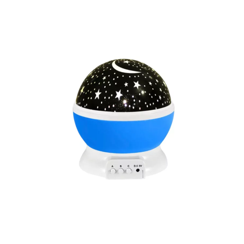 Lampara Proyector Estrellas Luz Led Giratoria Bebe Niños.