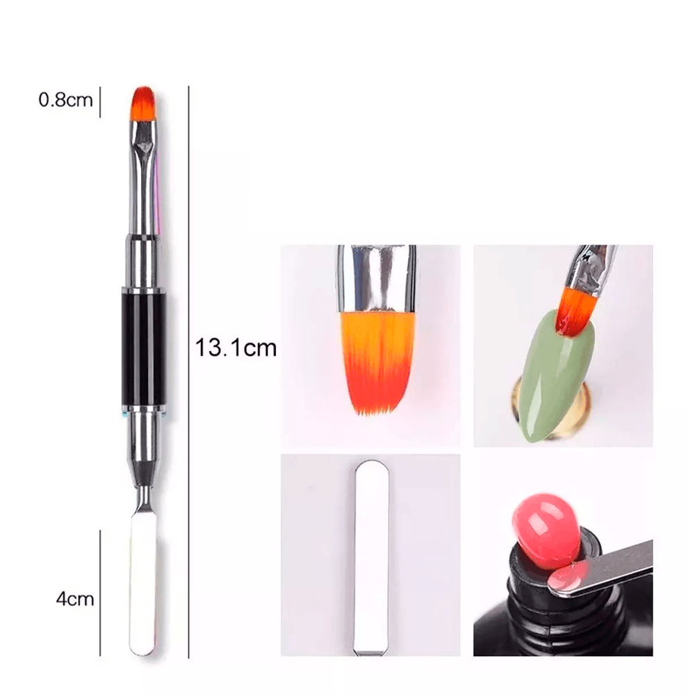 Kit Gel De Uñas Con Lámpara Uv Polygel Extención De Uñas Cuidado y Mnicura
