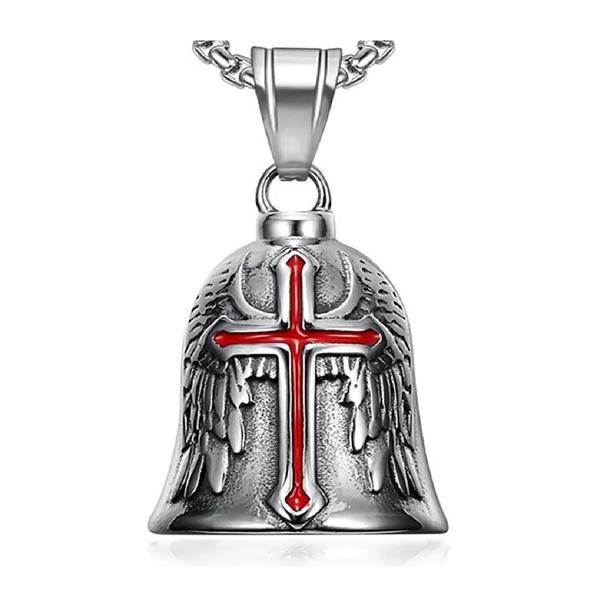 Campanas Guardian Bell Moto Biker Amuleto Black Cross