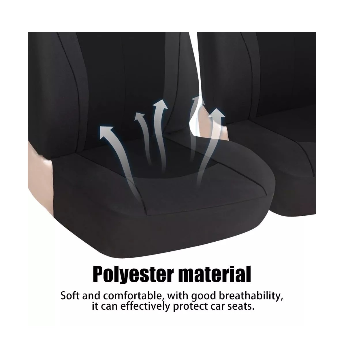 Universal Funda De Asiento Para Asiento Automóvil 10 Piezas Negro