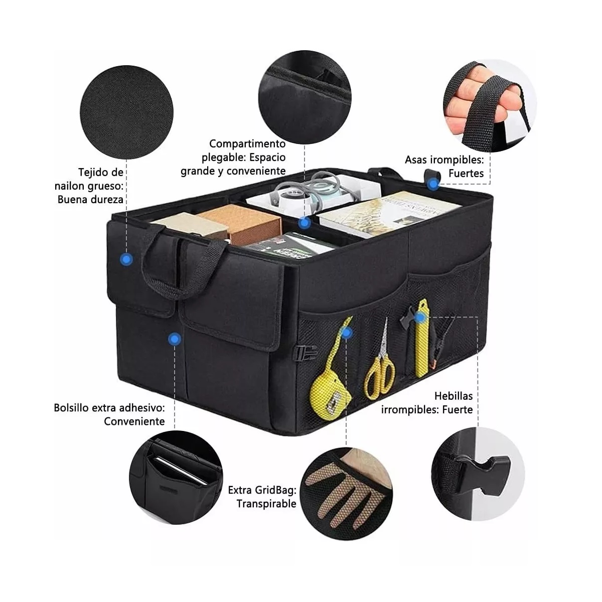 Organizador De Cajuela Para Auto Interior Accesorios Carro