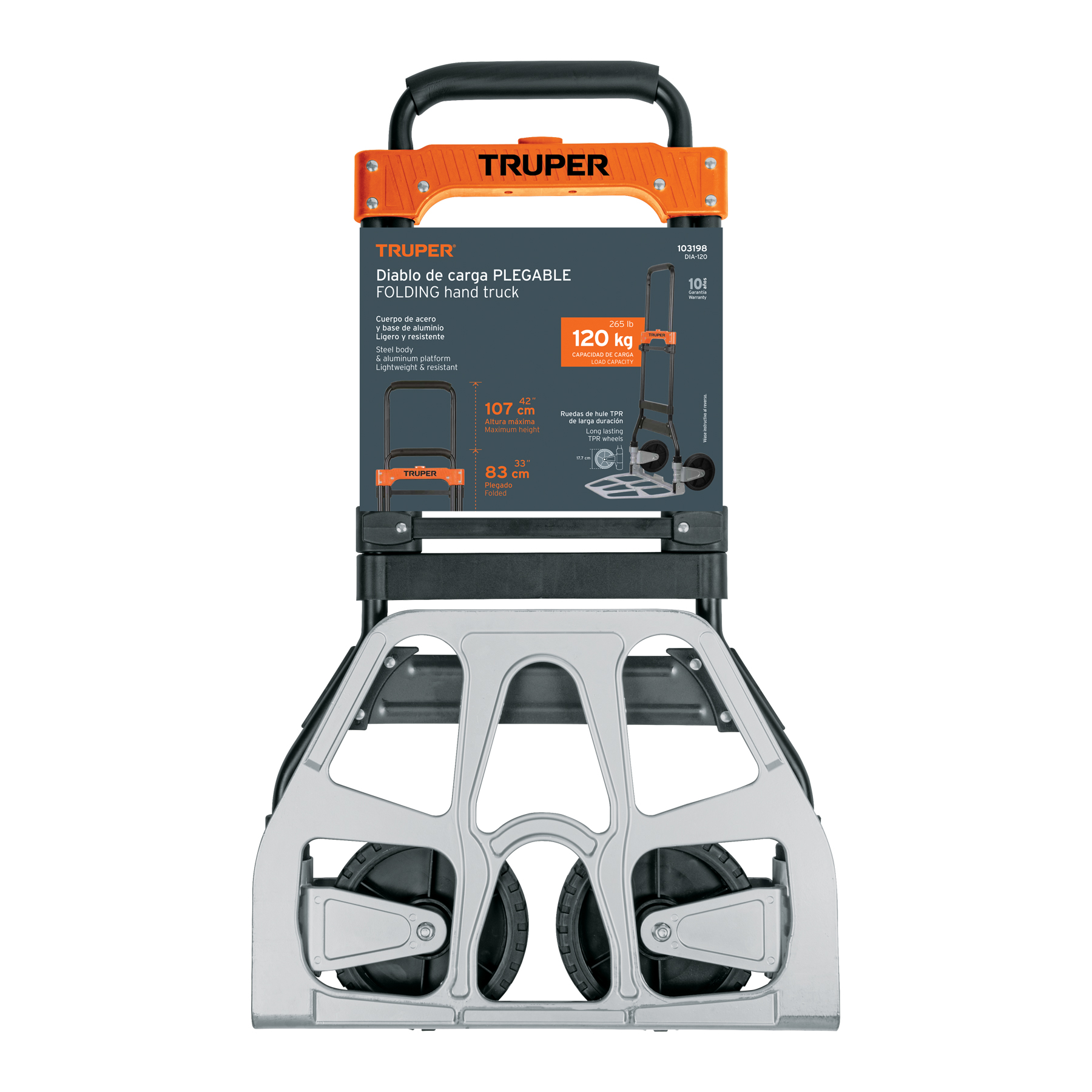 DIABLO DE CARGA, PLEGABLE, 120 KG, TRUPER 103198