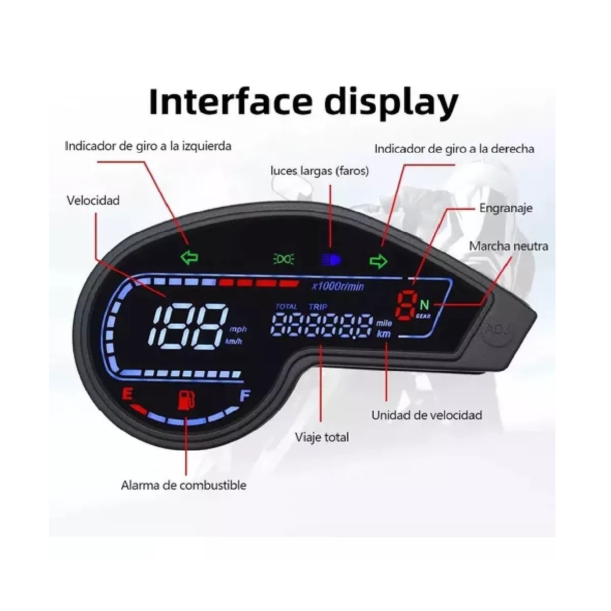 Tablero Digital Para Motocicleta Dm200 Xr1901 Crm250 150 Gy2