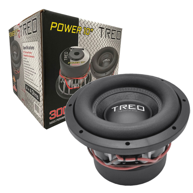 Subwoofer Doble Bobina 10 Pulg Treo POWER10 1500 Watts RMS.