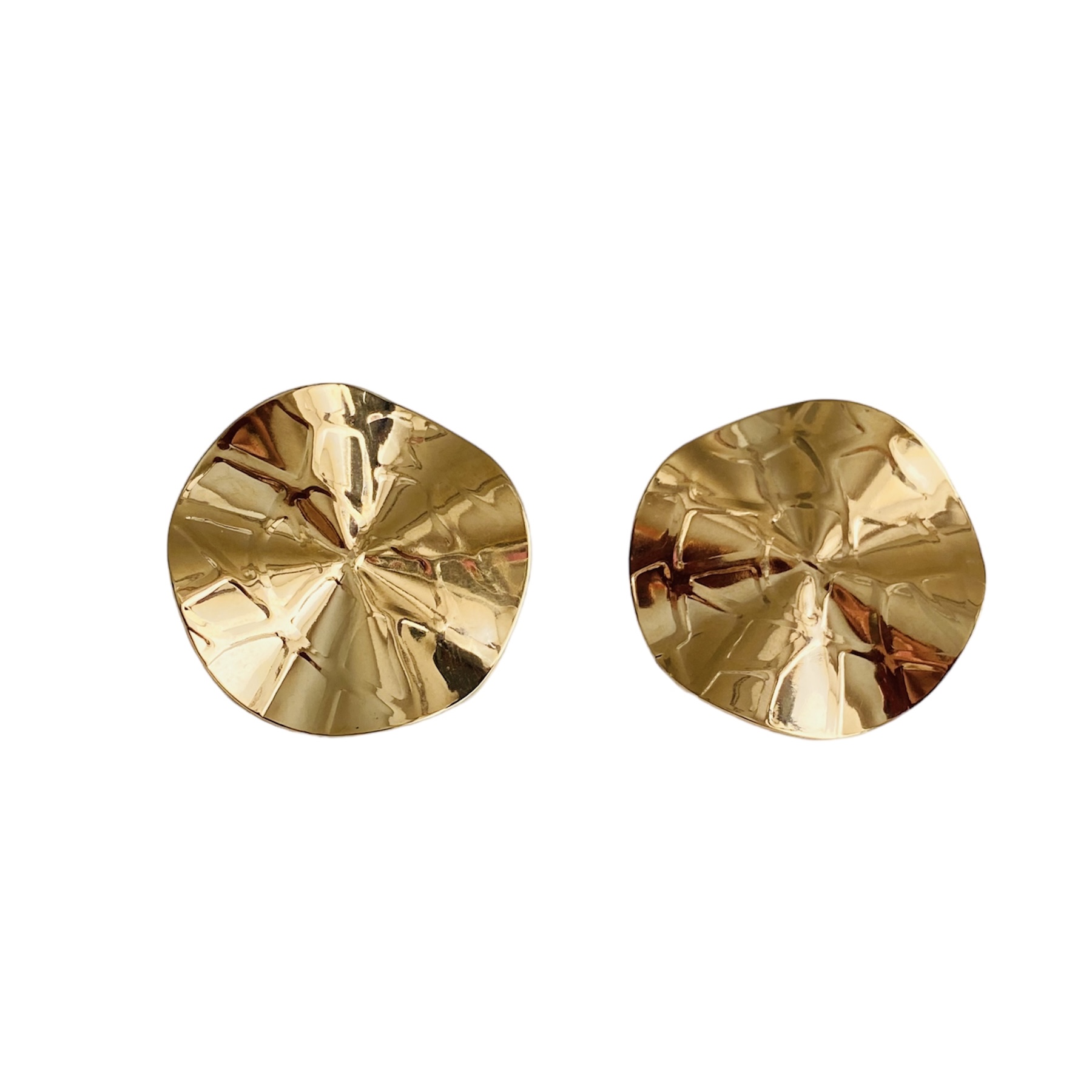 Aretes Redondos- Baño de oro 18k- Aretes Dorados