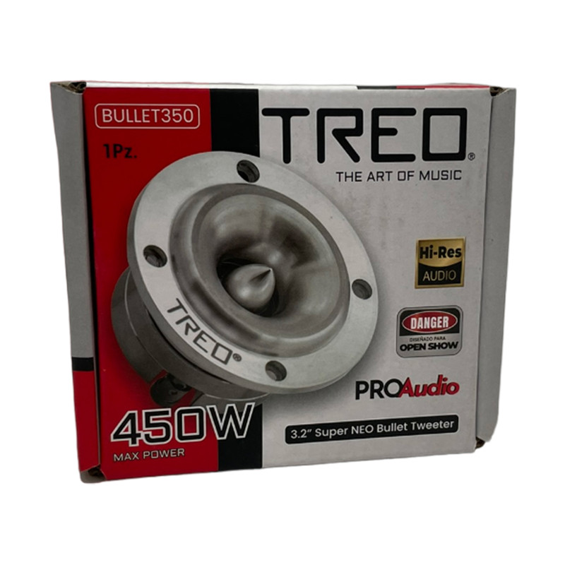 Tweeter Tipo Bala Open Show 3.2 Pulg Treo BULLET350 225W RMS.