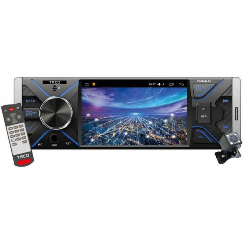 Autoestéreo TREO 1 DIN MP5 PANT. LCD 4 Pulgadas USB BT  CINEMA54.