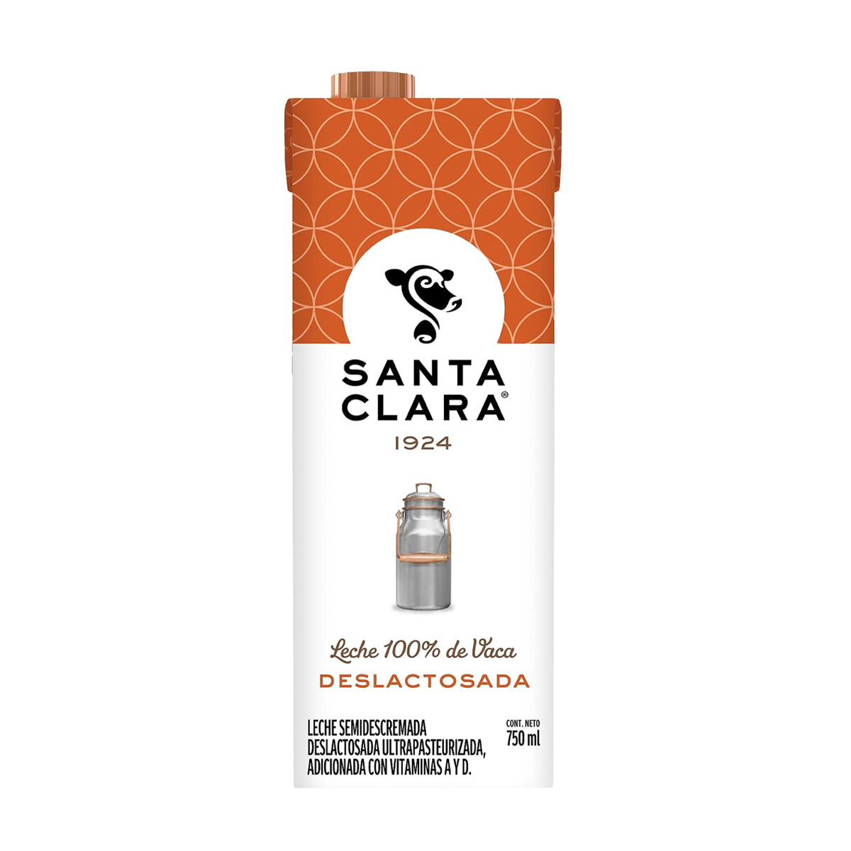 Leche Santa Clara Deslactosada 1 Pack con 18 Leches de 750 ml c/u