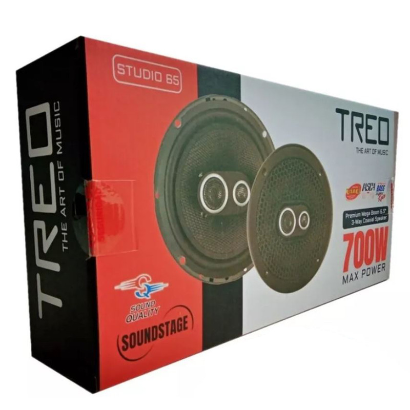 Bocina Coaxial TREO STUDIO65 de 3 vías de 6.5".