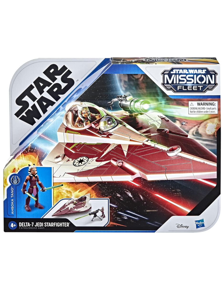 Figuras Acción Hasbro Disney Star Wars Jedi Starfighter.