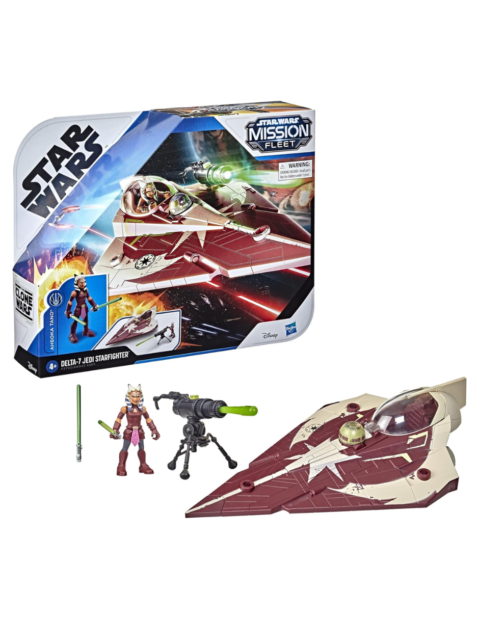 Figuras Acción Hasbro Disney Star Wars Jedi Starfighter.