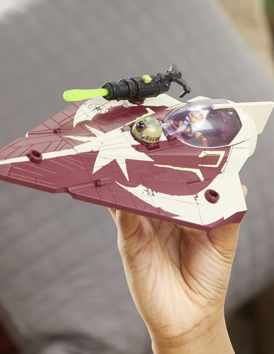 Figuras Acción Hasbro Disney Star Wars Jedi Starfighter.