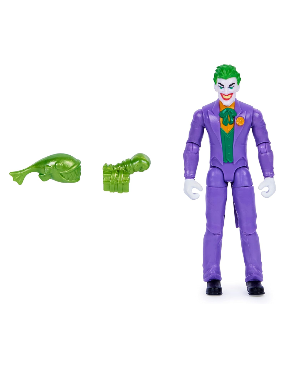 Dc Pack de 4 figuras - Batman Y Robin Vs Joker Y King Shark