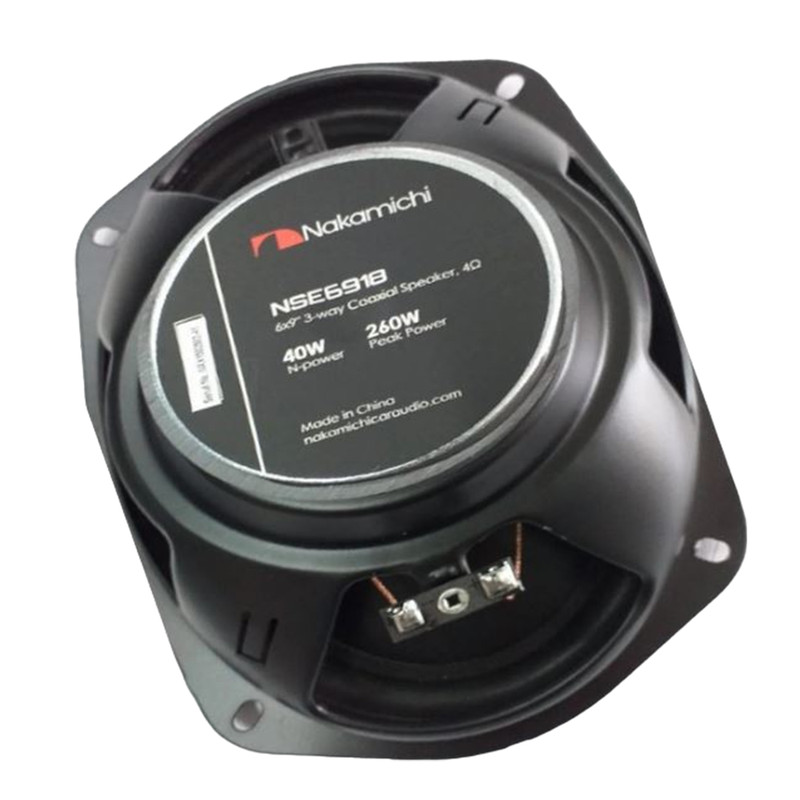 Par Bocinas Nakamichi NSE6918 6x9 260w Max 40w Rms 3 Vias Color Negro.