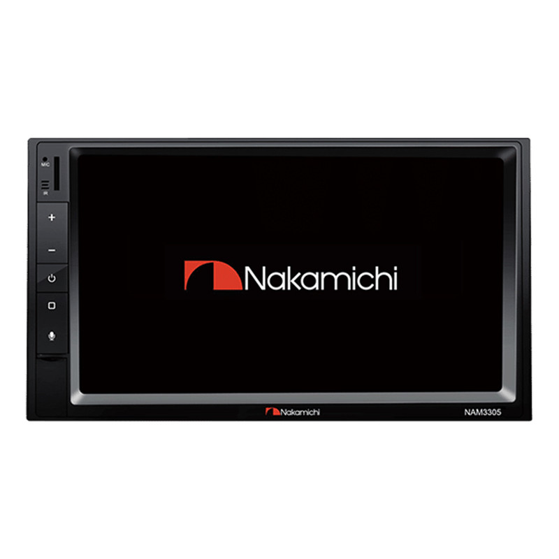 Estéreo Pantalla Touch de 7 pulgadas Nakamichi NAM3305  2 Din Mirrorlink Bluetooth USB Carplay Android Auto.
