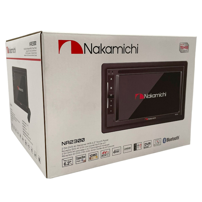 Pantalla de 6.2" táctil lNakamichi NA2300 BT/ Am/ Fm / CD / DVD.