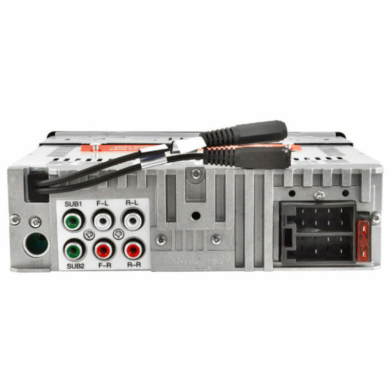 Autoestéreo 1 DIN Nakamichi NQ821B Desmontable CD Bluetooth IOS Android RGB.