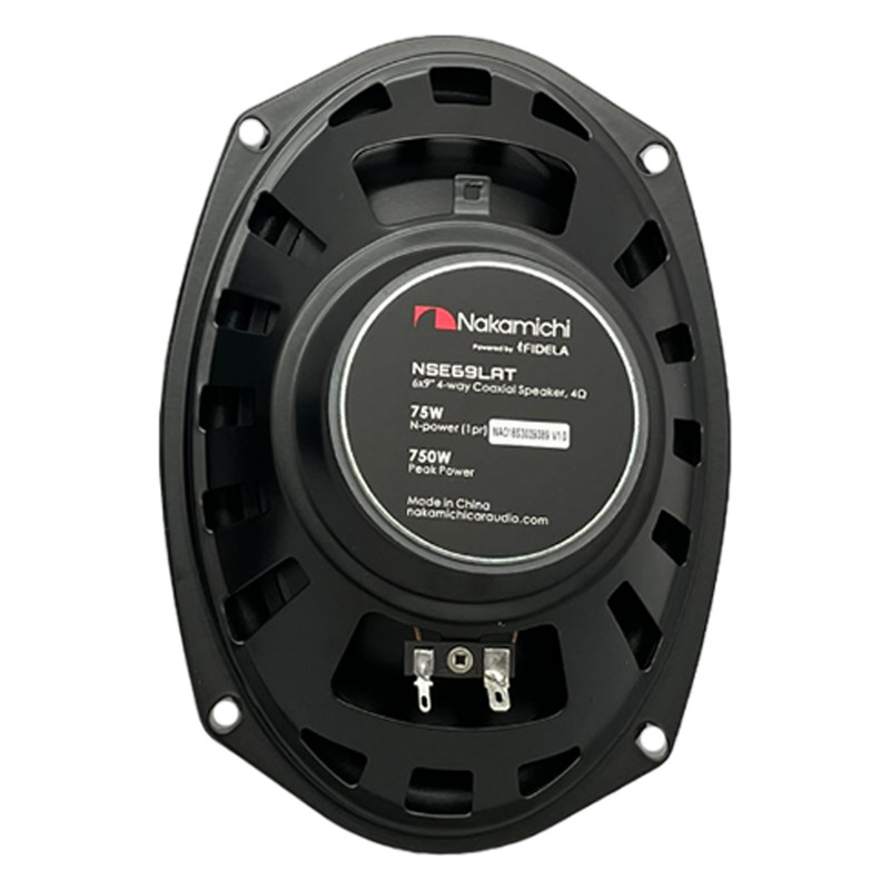 Bocinas 6x9 Pulgadas Nakamichi N69lat 750watts 4 Vias Color Negro.