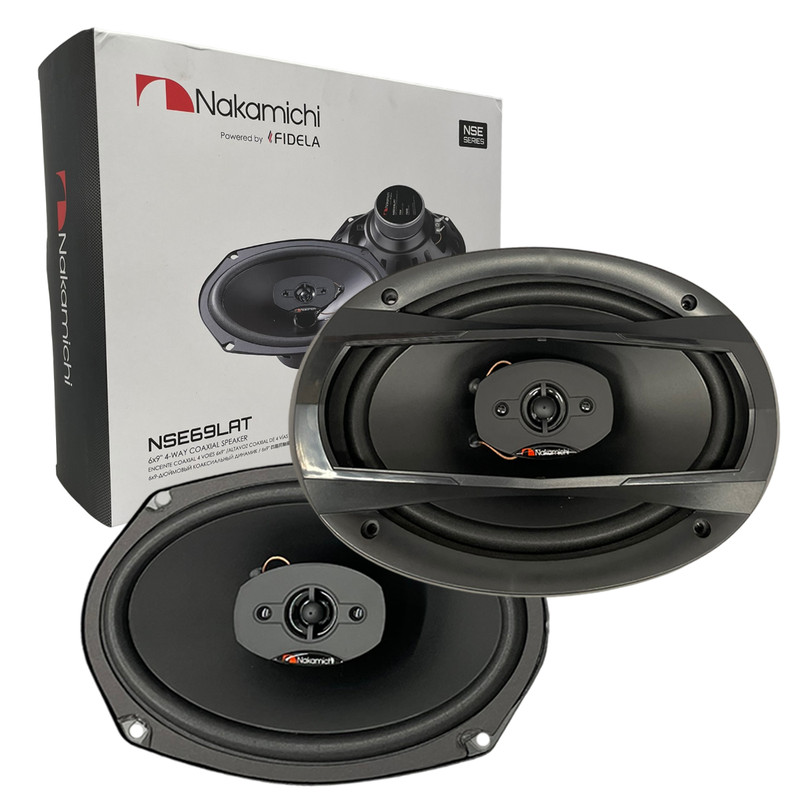 Bocinas 6x9 Pulgadas Nakamichi N69lat 750watts 4 Vias Color Negro.