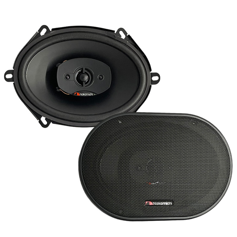 Bocinas 5x7 Pulgadas Nakamichi NSE57LAT 500 Watts 4 Vias Color Negro.