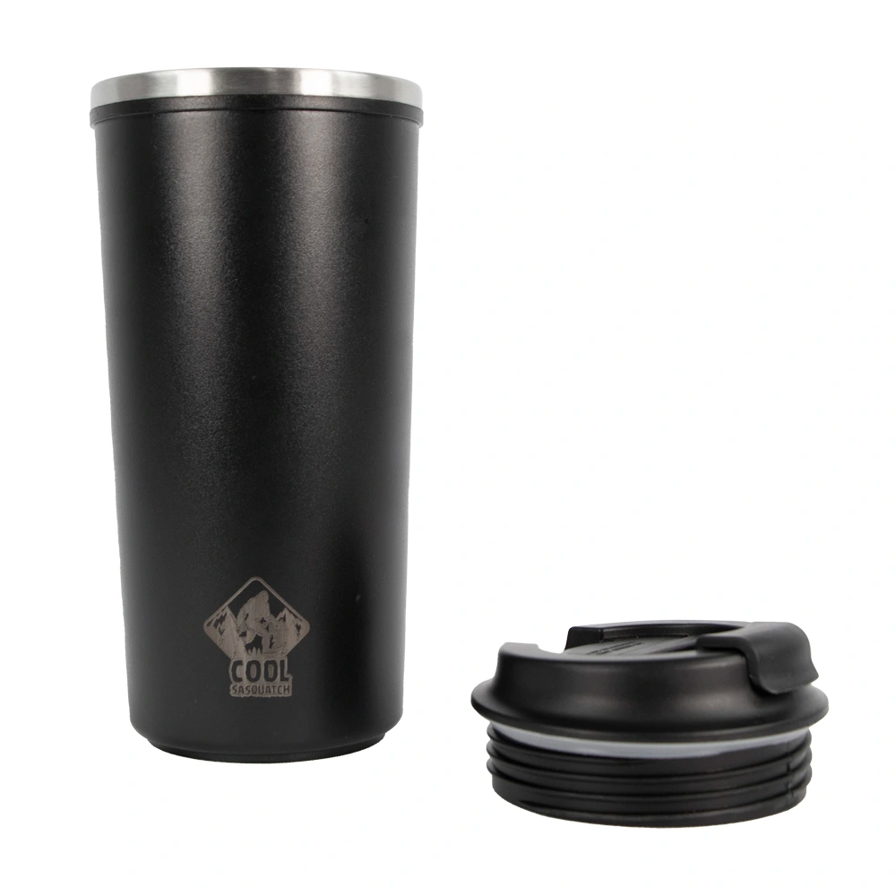 Termo Antiderrame Negro 500 Ml Acero Inoxidable.