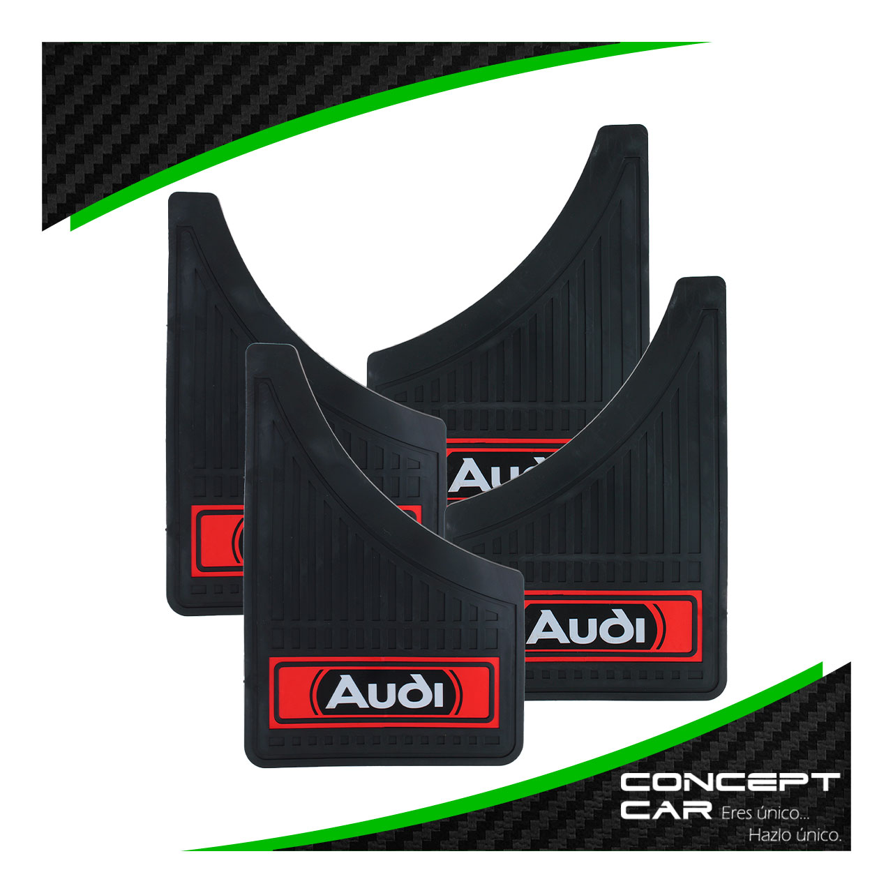 Kit 4 Loderas Pantaletas Auto Camioneta Plastico Marca Premium